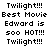 Pixelated text with repeated phrases and red highlight changes across three