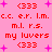 Pixelated pink background with red text and purple stars, displaying repeated phrases and symbols in a
