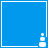 Four blue squares with white borders, each containing a small white pixelated icon at the bottom-right corner showing stacked shapes and a plus sign.