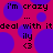 Pixelated text and symbols on a pink background with purple circles, featuring repeated phrases and a heart symbol.