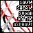 identical pixelated icons featuring red diagonal stripes, a black silhouette figure, and text reading "SALT SWEAT! SUGAR ON THE ASPHALT" in white on black