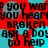 Red and cyan pixelated text repeats across a , with black lettering on alternating colored backgrounds