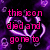 Pixelated text in pink, cyan, yellow, and green overlays a purple background with glowing heart shapes.