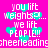 Pixelated text and cyan hearts on bright pink background with repeated phrases and symbols.