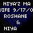 Two identical pixelated heart-shaped icons with white text on dark blue backgrounds, each containing 'NIYA'2 MA JIFE 9/17/OUIFE', 'ROSHANE & NIYA', and a small ampersand symbol.