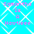 Pixelated text reads "Samantha Is A Hawtiece" over a cyan background with white diamond-shaped lattice pattern.