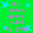 Green background with blue star shapes and pink text reading 'lexi, annie, grace, =LIFE' and 'ily guys' in pixelated font.