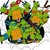 Pixelated image of four green anthropomorphic turtles with orange masks and blue accents, arranged in a group on a white background.