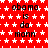 Red background with white stars and repeated text "obama is da mann" in black pixelated font across multiple