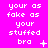Pixelated text on bright pink background with animated symbols changing at the bottom of each repeated phrase.