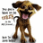 Pixelated brown dog with tongue out, red text "i am so crazy" and "like al ways" on white background.