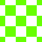 Green and white pixelated checkerboard pattern with diamond-shaped green elements in the lower section, transitioning from square to diamond layout.
