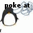 Animated icon shows a black-haired character with white face and yellow chin, surrounded by gray smoke-like shapes, with text changing across frames.