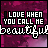 Pixelated text on a purple gradient background with animated heart symbols appearing and disappearing in