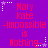 Purple background with red text reading 'Mary Kate -Impossible is Nothing-' and white star icons at corners, repeated in a pattern