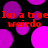 Black background with scattered purple and magenta circles; red text repeats 'Im a true weirdo' in two