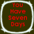 Four identical square icons with rounded corners display red text on a dark background, each bordered by a white outline.