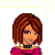 Pixelated character with brown hair and pink top, alongside text reading "I Love the best to me" and "JJ you are ... thing has happened- that EVER ed".