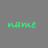 Green pixelated text reading 'NAME' on a solid gray background with no additional visual elements.