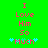 Green background with pink text reading "I Love Him So Much" and blue star symbols, displayed in two identical side-by-side