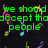 Green text on black background with floating musical notes in pink, yellow, blue, and purple.