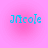 Four identical pixelated text icons on pink gradient background, each displaying 'JNeole' in cyan with slight variations across frames.
