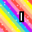 Rainbow striped background with white text reading "I love Eddie Pierce" in black-outlined letters.