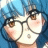 A pixelated anime-style character with blue hair and glasses on the left, next to a black background with white text "Anime IM" and "COM" on the right.