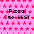 A static contact sheet of an animated icon featuring repeated text and star patterns on a pink background with gray transparency in the bottom-right corner.