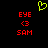 A static pixel art image with a black background, featuring red text and symbols arranged in two vertical beneath a green heart symbol