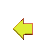 Two pixelated left-pointing arrows on gray background, one yellow with brown outline, one brown with yellow outline.