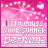 pink-toned animated icons featuring the text "I STILL MISS YOUR SUMMER PERFUME" with sparkling effects and heart motifs