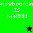 Green and black pixelated image with 'snowboarding IS life!!!!!!!!' text and two star icons, one black and one green.