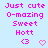 Pixelated text and symbols in pink on light blue background, with two distinct heart shapes below the text.