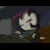 Animated contact sheet showing a cartoon character with purple hair and white face performing repetitive motion against dark background with stone-like structures.