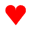 Red heart icon transitions from whole to fully broken with increasing tear drops