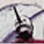 Animated sequence showing a distorted face with red accents transitioning to a black-and-white circular icon containing the number 3.