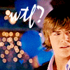A person with light brown hair and a white shirt appears in a of four with blue and purple background elements and text
