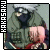 nine identical pixelated anime-style character icons with green text labels on the left side
