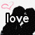 six pixelated with text fragments, symbols, and color schemes including black silhouettes, flames, blue backgrounds with yellow dots, red hearts, and blue wings
