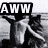Black-and-white animated icon shows a person with arms outstretched, head turning left to right, and background shifting between two states.