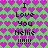 Green background with pink heart pattern, black text repeating 'I Love You Nellie !!!!!' in two vertical
