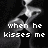 Black-and-white pixelated animation of a couple kissing with overlaid text across four