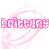 Pixelated pink text spelling 'BRIGHT' with a swirling pink background, displayed in two identical frames.