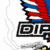 A pixelated animated contact sheet showing two frames of a patriotic-themed buddy icon with an eagle mascot and partial text, featuring red white blue colors and striped patterns.