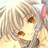 A 48x48 pixel buddy icon featuring a stylized anime character with light brown hair and a pink bow on the left side, paired with text reading "Anime IM" and "COM" on a black background to the right.