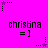 Pixelated text and star symbols on a bright pink background with repeated patterns.