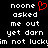 Pixelated text on black background with red heart symbol replacing 'o' in 'noone', displaying multiple lines of lowercase words.