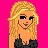 Pixel art contact sheet showing two frames of a female character in blue dress and black top against bright pink background with text "Single n Haten It".