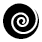 Four circular black-and-white spiral icons arranged in a , each with distinct white line thicknesses and spacing variations